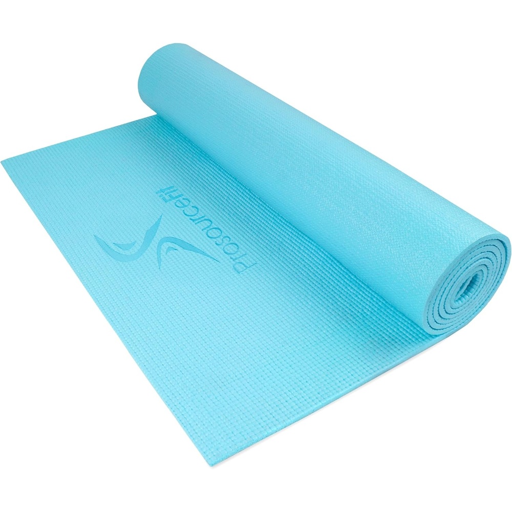 image:imageProsourceFit Original Yoga Exercise Mat 14 6mm Thick for Comfort and Stability with Carrying Straps Non Slip Multiple ColorsAqua