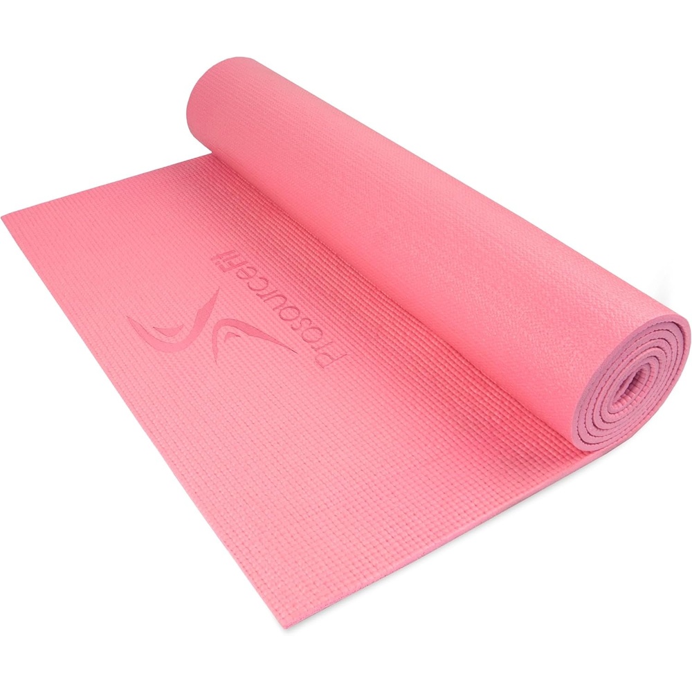 image:imageProsourceFit Original Yoga Exercise Mat 14 6mm Thick for Comfort and Stability with Carrying Straps Non Slip Multiple ColorsPink
