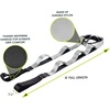 image:imageProsourceFIt MultiLoop Stretching Strap 8 Ft for Yoga Pilates Physical Therapy Sports Dance amp Gymnastics to Improve Posture Increase Flexibility and Mobility 3 dualtoned colors available