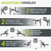 image:imageProsourceFit Dip Stand Station Heavy Duty Ultimate Body Press Bar with Safety Connector for Tricep Dips