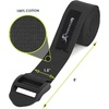 image:imageProsourceFit Durable Cotton Cinch Buckle Yoga Strap for Stretching Flexibility amp Physical TherapyBlack