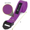 image:imageProsourceFit Durable Cotton Cinch Buckle Yoga Strap for Stretching Flexibility amp Physical TherapyPurple