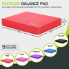 image:imageProsourceFit Exercise Balance Pad NonSlip Cushioned Foam Mat amp Knee Pad for Fitness and Stability Training Yoga Physical TherapyRed