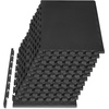 image:imageProsourceFit Extra Thick Puzzle Exercise Mat 1 EVA Foam Interlocking Tiles for Protective Cushioned Workout Flooring for Home and Gym Equipment Blue 3packBlack