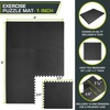 image:imageProsourceFit Extra Thick Puzzle Exercise Mat 1 EVA Foam Interlocking Tiles for Protective Cushioned Workout Flooring for Home and Gym Equipment Blue 3packBlack