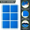 image:imageProsourceFit Extra Thick Puzzle Exercise Mat 1 EVA Foam Interlocking Tiles for Protective Cushioned Workout Flooring for Home and Gym Equipment Blue 3packBlue