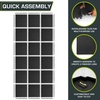 image:imageProsourceFit Extra Thick Puzzle Exercise Mat 1 EVA Foam Interlocking Tiles for Protective Cushioned Workout Flooring for Home and Gym Equipment Blue 3packBlack