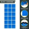 image:imageProsourceFit Extra Thick Puzzle Exercise Mat 1 EVA Foam Interlocking Tiles for Protective Cushioned Workout Flooring for Home and Gym Equipment Blue 3packBlue