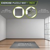 image:imageProsourceFit Extra Thick Puzzle Exercise Mat 1 EVA Foam Interlocking Tiles for Protective Cushioned Workout Flooring for Home and Gym Equipment Blue 3packGray