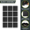 image:imageProsourceFit Extra Thick Puzzle Exercise Mat 1 EVA Foam Interlocking Tiles for Protective Cushioned Workout Flooring for Home and Gym Equipment Blue 3packBlack
