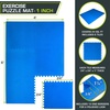 image:imageProsourceFit Extra Thick Puzzle Exercise Mat 1 EVA Foam Interlocking Tiles for Protective Cushioned Workout Flooring for Home and Gym Equipment Blue 3packBlue