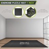 image:imageProsourceFit Extra Thick Puzzle Exercise Mat 1 EVA Foam Interlocking Tiles for Protective Cushioned Workout Flooring for Home and Gym Equipment Blue 3packBlack