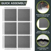 image:imageProsourceFit Extra Thick Puzzle Exercise Mat 1 EVA Foam Interlocking Tiles for Protective Cushioned Workout Flooring for Home and Gym Equipment Blue 3packGrey