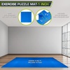 image:imageProsourceFit Extra Thick Puzzle Exercise Mat 1 EVA Foam Interlocking Tiles for Protective Cushioned Workout Flooring for Home and Gym Equipment Blue 3packBlue