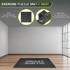 image:imageProsourceFit Extra Thick Puzzle Exercise Mat 1 EVA Foam Interlocking Tiles for Protective Cushioned Workout Flooring for Home and Gym Equipment Blue 3packBlack