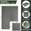 image:imageProsourceFit Extra Thick Puzzle Exercise Mat 1 EVA Foam Interlocking Tiles for Protective Cushioned Workout Flooring for Home and Gym Equipment Blue 3packGrey