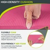 image:imageProsourceFit Extra Thick Yoga Knee Pad and Elbow Cushion 15mm 58 Fits Standard Mats for Pain Free Joints in Yoga Pilates Floor WorkoutsPink
