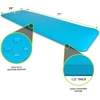 image:imageProsourceFit Extra Thick Yoga and Pilates Mat 71inch Long High Density Exercise Mat with Comfort Foam and Carrying StrapAqua