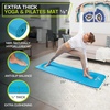 image:imageProsourceFit Extra Thick Yoga and Pilates Mat 71inch Long High Density Exercise Mat with Comfort Foam and Carrying StrapAqua