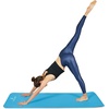 image:imageProsourceFit Extra Thick Yoga and Pilates Mat 71inch Long High Density Exercise Mat with Comfort Foam and Carrying StrapAqua