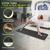 image:imageProsourceFit Extra Thick Yoga and Pilates Mat 71inch Long High Density Exercise Mat with Comfort Foam and Carrying StrapBlack