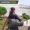 image:imageProsourceFit Extra Thick Yoga and Pilates Mat 71inch Long High Density Exercise Mat with Comfort Foam and Carrying StrapBlack
