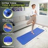 image:imageProsourceFit Extra Thick Yoga and Pilates Mat 71inch Long High Density Exercise Mat with Comfort Foam and Carrying StrapBlue