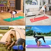 image:imageProsourceFit Extra Thick Yoga and Pilates Mat 71inch Long High Density Exercise Mat with Comfort Foam and Carrying StrapBlue
