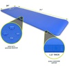 image:imageProsourceFit Extra Thick Yoga and Pilates Mat 71inch Long High Density Exercise Mat with Comfort Foam and Carrying StrapBlue