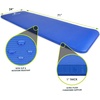 image:imageProsourceFit Extra Thick Yoga and Pilates Mat 71inch Long High Density Exercise Mat with Comfort Foam and Carrying StrapBlue