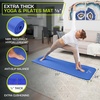 image:imageProsourceFit Extra Thick Yoga and Pilates Mat 71inch Long High Density Exercise Mat with Comfort Foam and Carrying StrapBlue