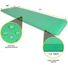 image:imageProsourceFit Extra Thick Yoga and Pilates Mat 71inch Long High Density Exercise Mat with Comfort Foam and Carrying StrapGreen