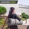 image:imageProsourceFit Extra Thick Yoga and Pilates Mat 71inch Long High Density Exercise Mat with Comfort Foam and Carrying StrapGrey