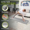 image:imageProsourceFit Extra Thick Yoga and Pilates Mat 71inch Long High Density Exercise Mat with Comfort Foam and Carrying StrapGrey