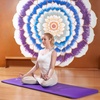 image:imageProsourceFit Extra Thick Yoga and Pilates Mat 71inch Long High Density Exercise Mat with Comfort Foam and Carrying StrapPurple