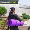 image:imageProsourceFit Extra Thick Yoga and Pilates Mat 71inch Long High Density Exercise Mat with Comfort Foam and Carrying StrapPurple