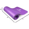 image:imageProsourceFit Extra Thick Yoga and Pilates Mat 71inch Long High Density Exercise Mat with Comfort Foam and Carrying StrapPurple