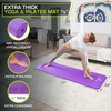image:imageProsourceFit Extra Thick Yoga and Pilates Mat 71inch Long High Density Exercise Mat with Comfort Foam and Carrying StrapPurple