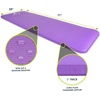 image:imageProsourceFit Extra Thick Yoga and Pilates Mat 71inch Long High Density Exercise Mat with Comfort Foam and Carrying StrapPurple
