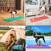 image:imageProsourceFit Extra Thick Yoga and Pilates Mat 71inch Long High Density Exercise Mat with Comfort Foam and Carrying StrapRed