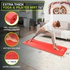 image:imageProsourceFit Extra Thick Yoga and Pilates Mat 71inch Long High Density Exercise Mat with Comfort Foam and Carrying StrapRed