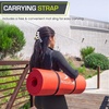 image:imageProsourceFit Extra Thick Yoga and Pilates Mat 71inch Long High Density Exercise Mat with Comfort Foam and Carrying StrapRed