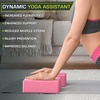 image:imageProsourceFit Foam Yoga Blocks High Density EVA Yoga Bricks 4x 6 x 9 Set of 2Pink