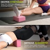 image:imageProsourceFit Foam Yoga Blocks High Density EVA Yoga Bricks 4x 6 x 9 Set of 2Pink