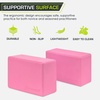 image:imageProsourceFit Foam Yoga Blocks High Density EVA Yoga Bricks 4x 6 x 9 Set of 2Pink