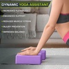 image:imageProsourceFit Foam Yoga Blocks High Density EVA Yoga Bricks 4x 6 x 9 Set of 2Purple