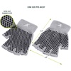 image:imageProsourceFit Grippy Yoga Gloves Yoga Hand Grips with Firm Fingerless Design One Size Fits All Yoga Gloves with Grips for Women and MenGray