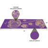 image:imageProsourceFit Mandala Yoga Mat 316 5mm Thick Workout Surface with Exclusive Printed Designs for Stylish Comfort Stability and Balance NonSlip Option for Yoga and PilatesFloret  Purple