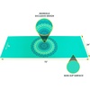 image:imageProsourceFit Mandala Yoga Mat 316 5mm Thick Workout Surface with Exclusive Printed Designs for Stylish Comfort Stability and Balance NonSlip Option for Yoga and PilatesMandala  Green