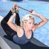 image:imageProsourceFit Metal DRing Yoga Strap 8 Durable Cotton for Stretching and FlexibilityGrey